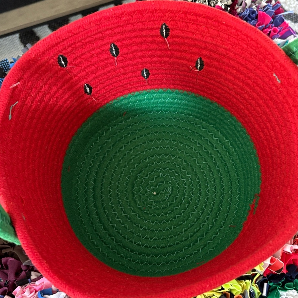 🆕Viral/HTF Watermelon Woven Basket With Handles - Picture 7 of 9
